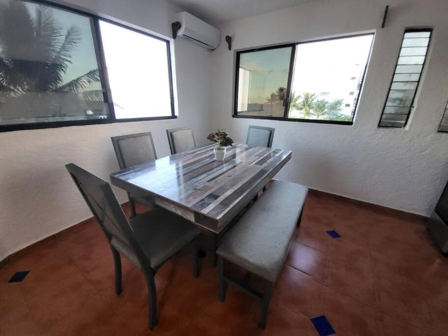 2 Rooms Apartment With Private Beach In Puerto Juarez Cancun Exterior photo